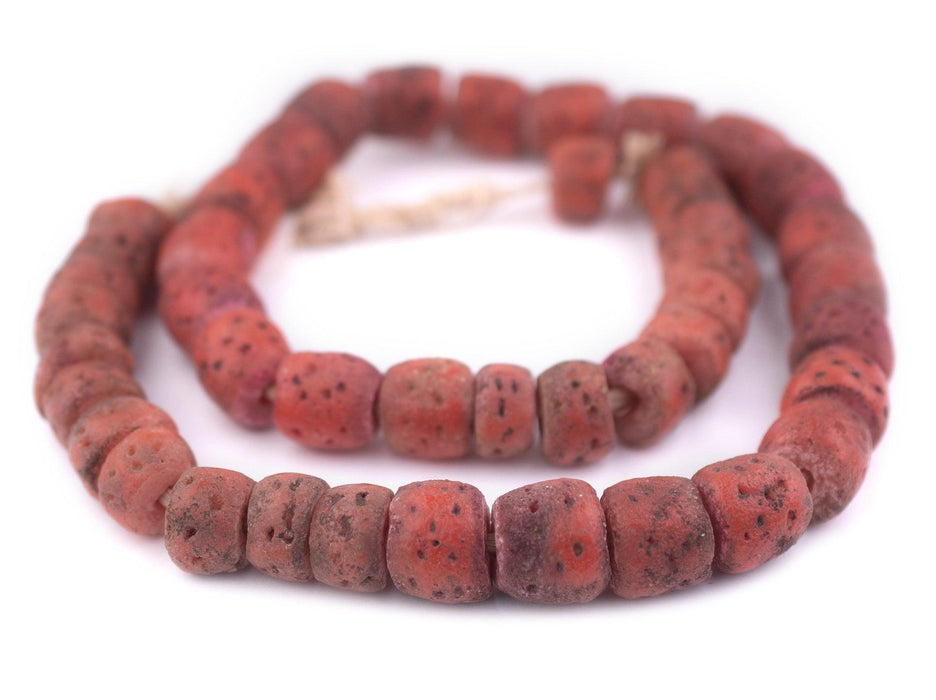 Yoruba Mock Coral Beads #1800 - The Bead Chest