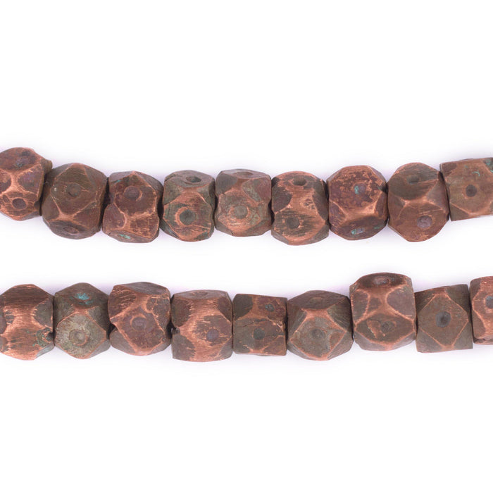 Hammered Berber Copper Beads (6x9mm) - The Bead Chest