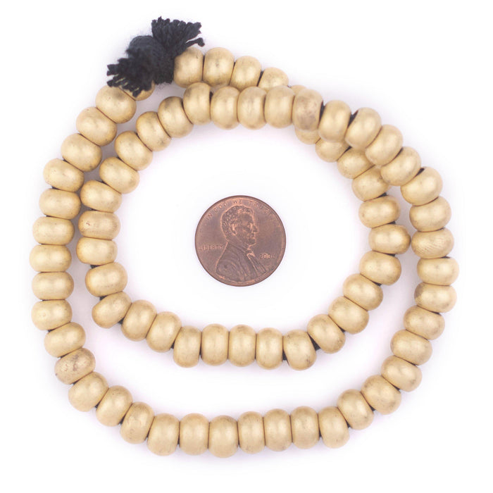 Smooth Brass Padre Beads (9mm) - The Bead Chest