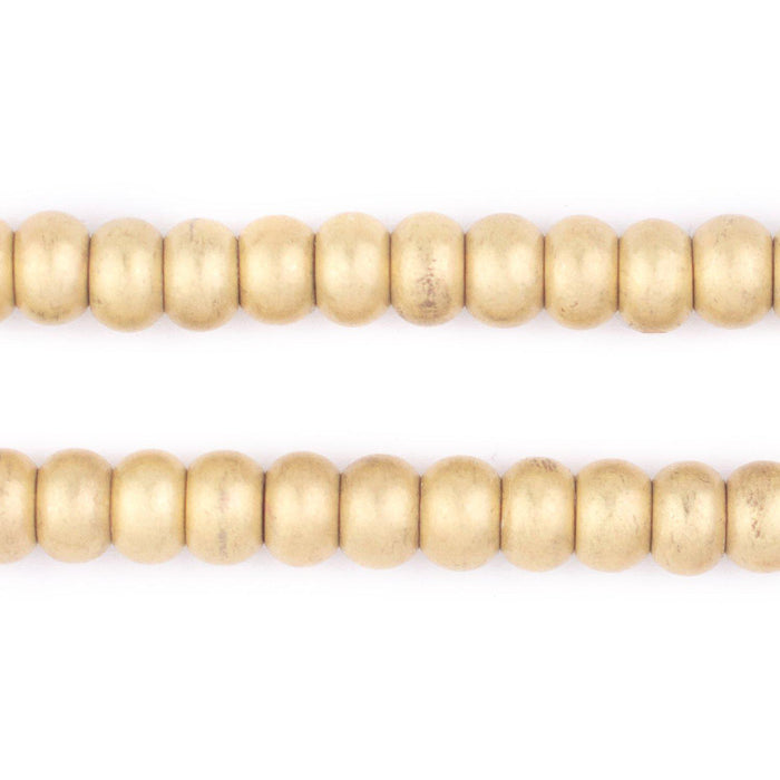 Smooth Brass Padre Beads (9mm) - The Bead Chest