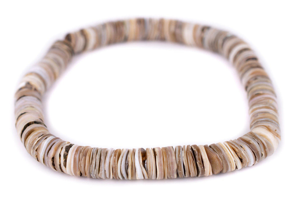 Rustic Natural Shell Heishi Beads (16mm) - The Bead Chest
