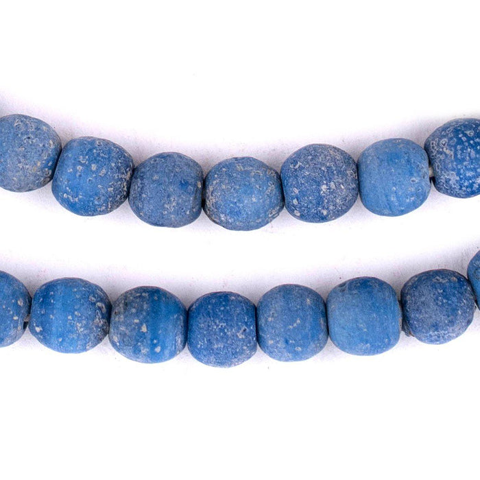Carolina Blue Ancient Style Java Glass Beads (9mm) - The Bead Chest