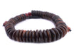 Dark Amber Horn Disk Beads (Graduated) - The Bead Chest