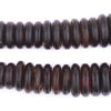 Dark Amber Horn Disk Beads (Graduated)
