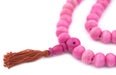 Neon Pink Bone Mala Beads (10mm) - The Bead Chest