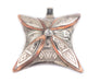 Handcrafted Tuareg Silver Pendant (Copper Flower) - The Bead Chest