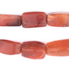 Rectangular Carnelian Beads (Medium Size, Long Strand)