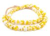 Sunflower Yellow Fused Recycled Glass Beads (14mm) - The Bead Chest
