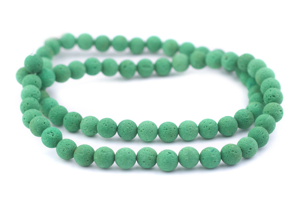 Round Green Ball Beads (10mm) - The Bead Chest