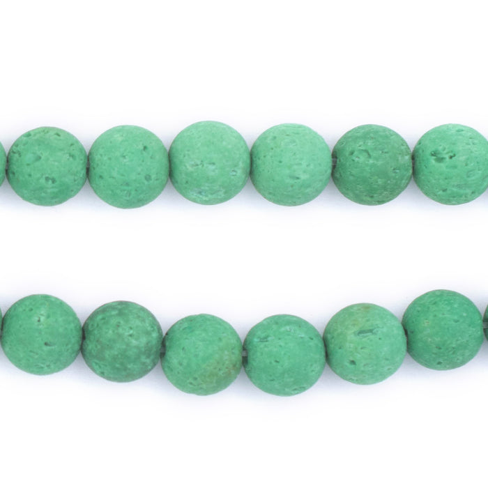 Round Green Ball Beads (10mm) - The Bead Chest