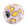 Yellow White Mosaic Jatim Java Bead (Single Bead, 20mm)