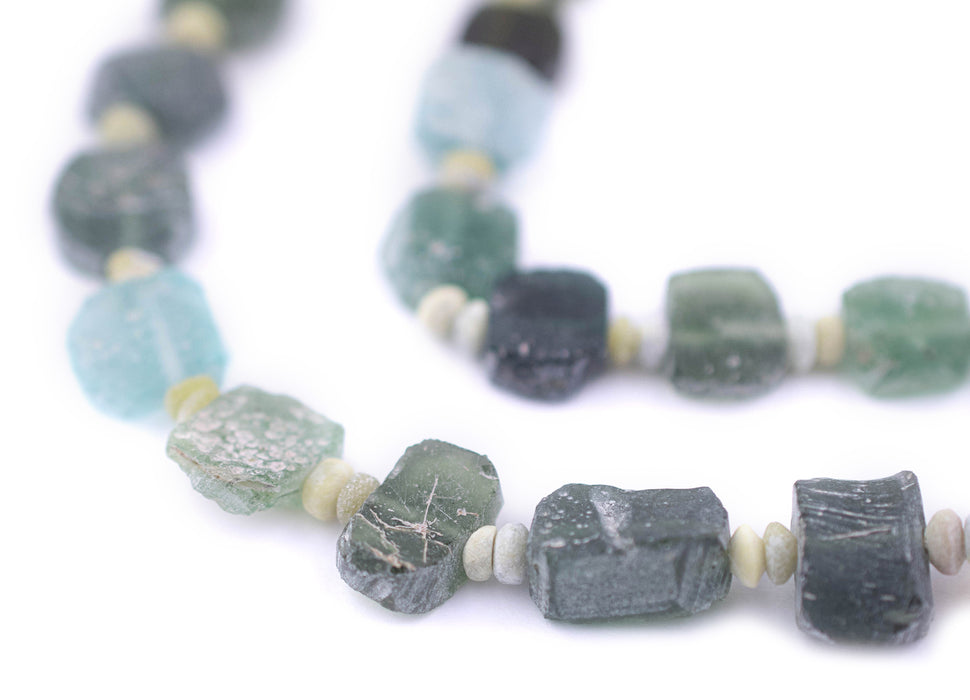 Circular Ancient Roman Glass Beads (8-11mm) - The Bead Chest