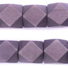 Grey Diamond Cut Natural Wood Beads (20mm)