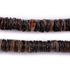 Dark Brown Natural Shell Heishi Beads (12mm)
