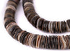 Dark Brown Natural Shell Heishi Beads (16mm) - The Bead Chest