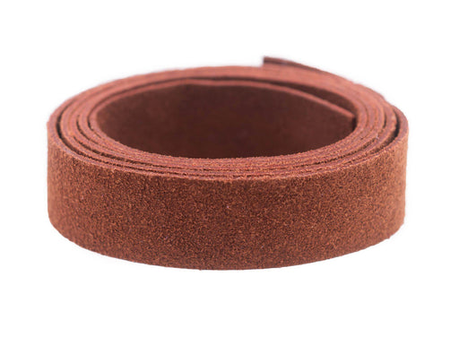 20mm Brown Flat Suede Leather Cord (3ft) - The Bead Chest
