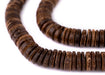 Chocolate Disk Coconut Shell Beads (15mm) - The Bead Chest
