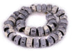 Watermelon Carved Rustic Grey Bone Beads (Large) - The Bead Chest