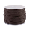 0.5mm Coffee Brown Waxed Cotton Cord (300ft)
