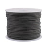 0.5mm Dark Grey Waxed Cotton Cord (300ft)
