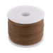 0.5mm Tan Brown Waxed Cotton Cord (300ft) - The Bead Chest