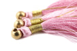 Rose 18cm Silk Tassels (3 Pack) - The Bead Chest