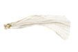 White 18cm Silk Tassels (3 Pack) - The Bead Chest