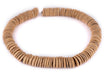 Cream Disk Coconut Shell Beads (15mm) - The Bead Chest