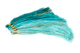 Shades of Aqua: 9cm Silk Tassels (5 Pack) - The Bead Chest