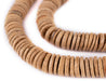 Cream Disk Coconut Shell Beads (15mm) - The Bead Chest
