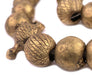 Jumbo Yoruba Brass Beads with Chief Centerpiece - The Bead Chest