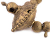Jumbo Yoruba Brass Beads with Chief Centerpiece - The Bead Chest