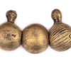 Jumbo Yoruba Brass Beads with Chief Centerpiece
