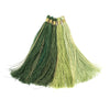 Shades of Green: 9cm Silk Tassels (5 Pack)