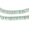 Pastel Green Java Glass Button Beads (8mm)