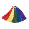Colors of the Rainbow: 9cm Silk Tassels (5 Pack)