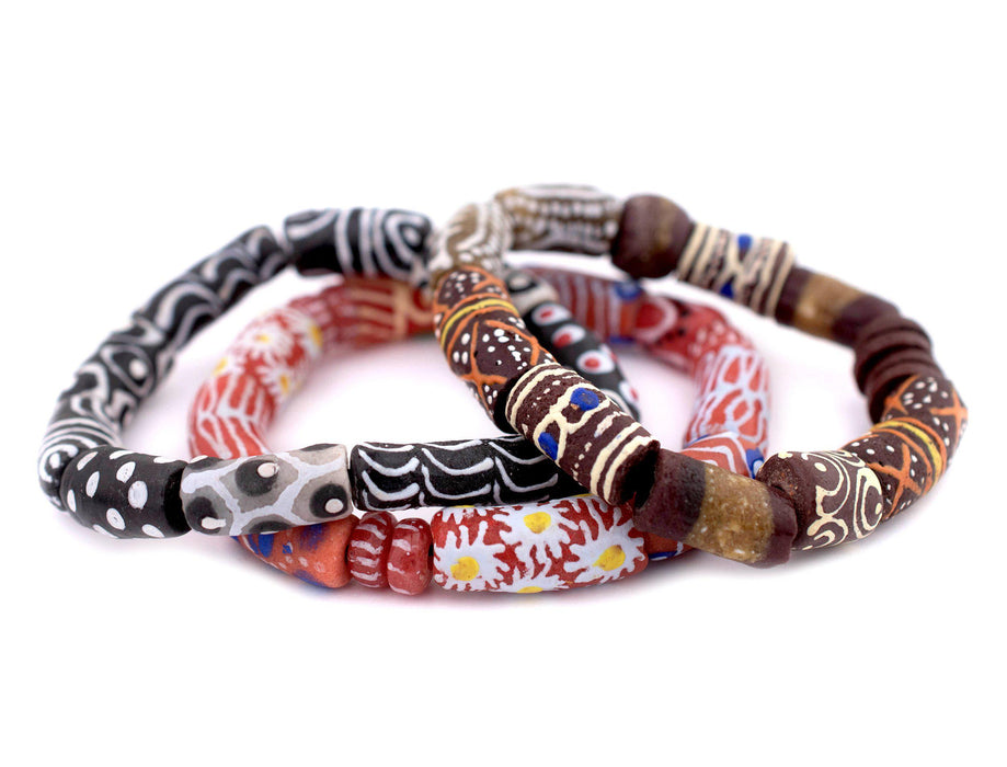 Akrofu African Bracelet Stack - The Bead Chest