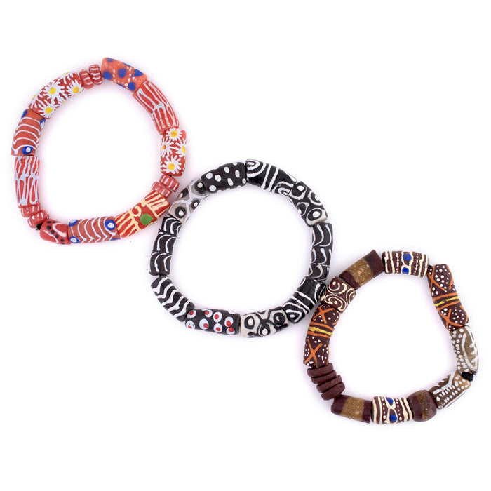 Akrofu African Bracelet Stack - The Bead Chest