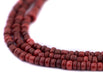 Vintage-Style Red Java Glass Seed Beads (2.5mm, 48" Strand) - The Bead Chest