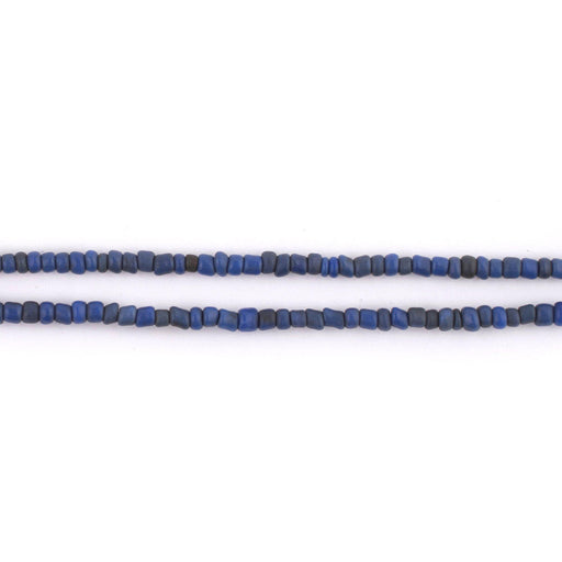 Vintage-Style Blue Java Glass Seed Beads (2.5mm, 48" Strand) - The Bead Chest