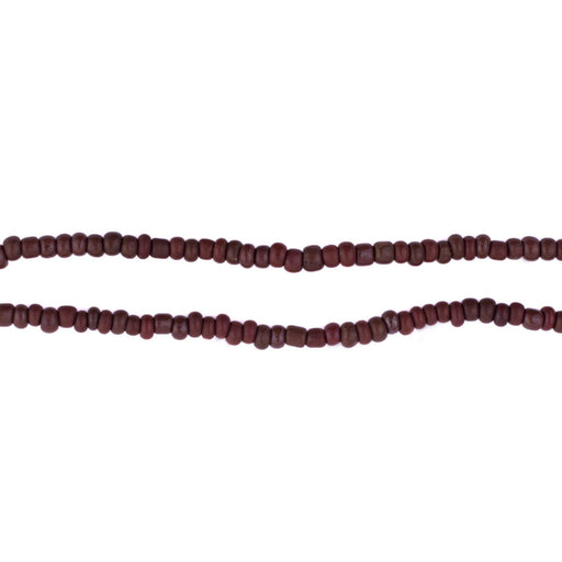 Brown Java Glass Seed Beads (2.5mm, 48" Strand) - The Bead Chest