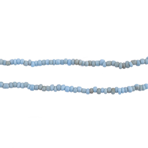 Turquoise Blue Java Glass Seed Beads (2.5mm, 48" Strand) - The Bead Chest