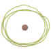 Lime Green Java Glass Seed Beads (2.5mm, 48" Strand) - The Bead Chest