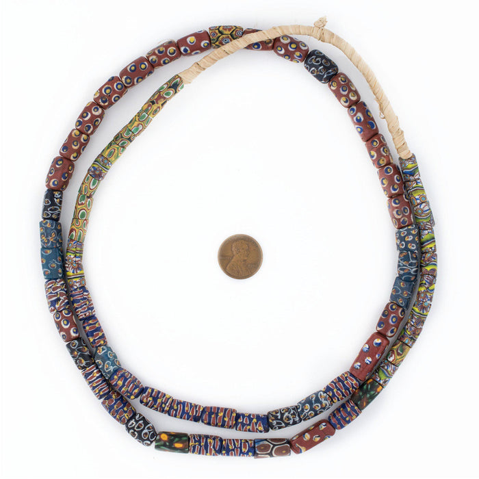 Rare Rectangular Fancy Venetian Trade Beads - The Bead Chest