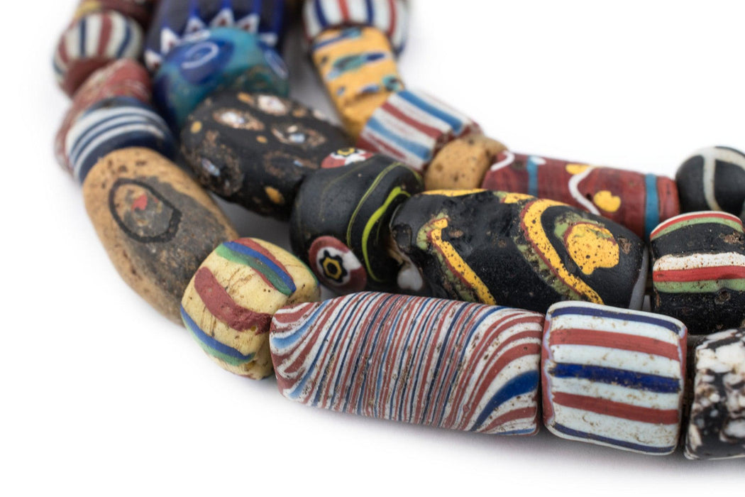 Jumbo Mixed Antique Venetian Trade Beads - SIZE IS NOT CORRECT - AWAITING REVIEW - The Bead Chest