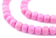 Taffy Pink Bone Mala Beads (10mm) - The Bead Chest