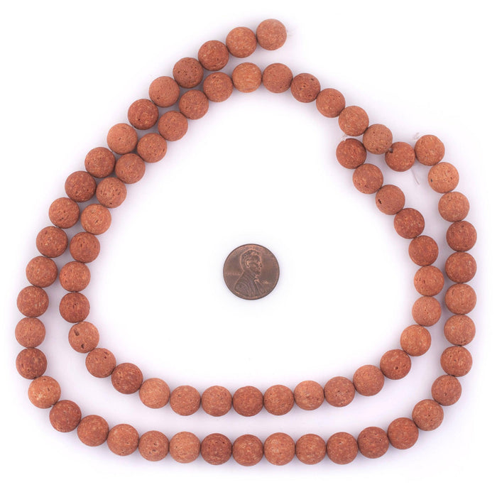 Round Brown Ball Beads (10mm) - The Bead Chest