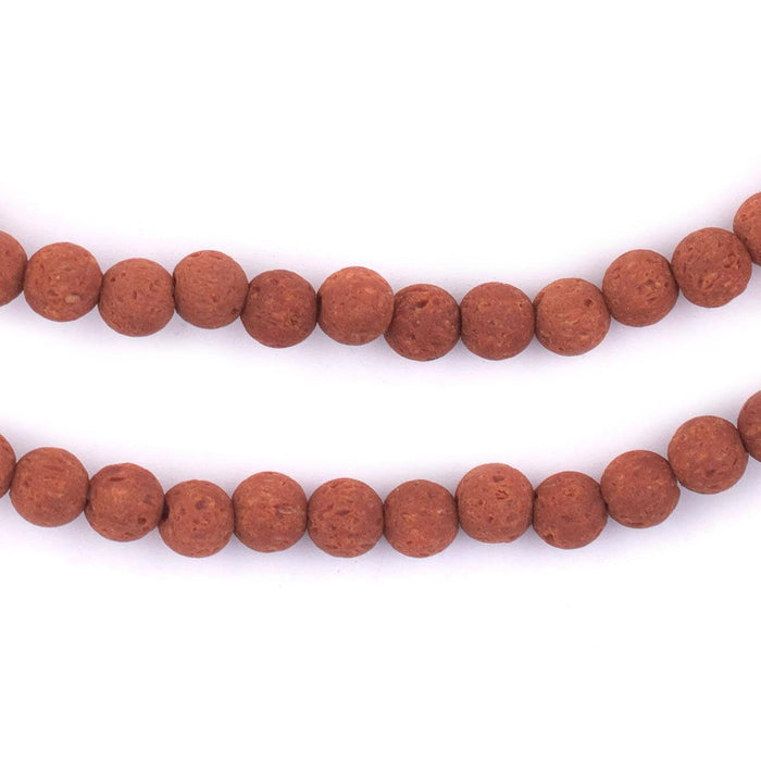 Round Brown Ball Beads (6mm) - The Bead Chest