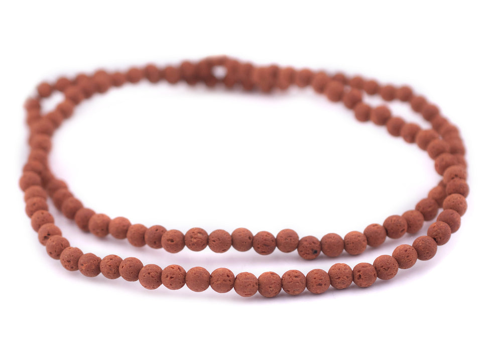 Round Brown Ball Beads (6mm) - The Bead Chest