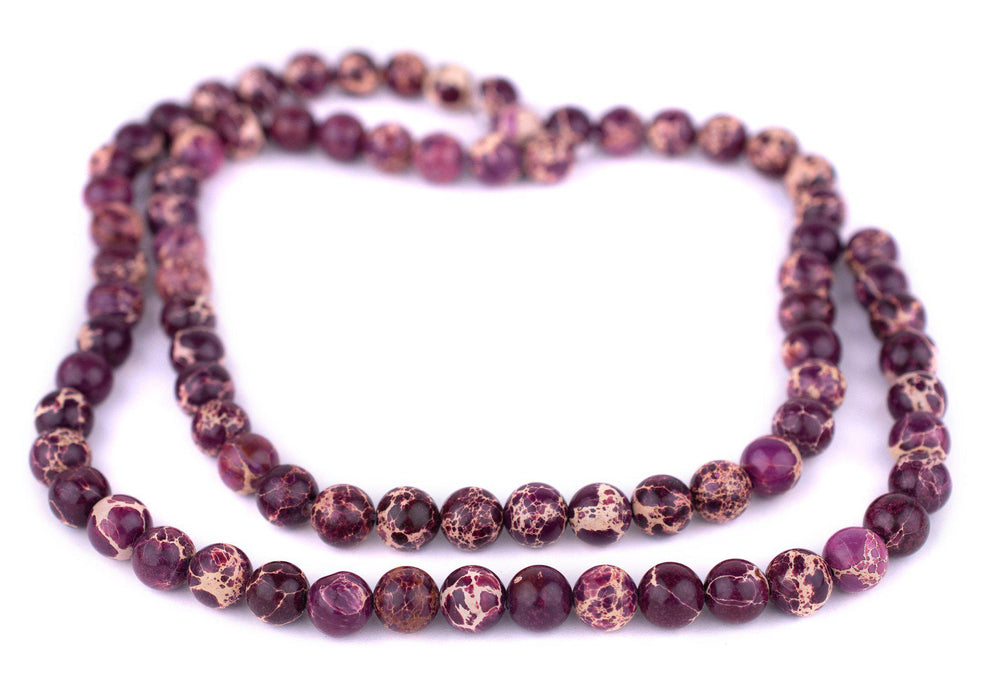 Purple Sea Sediment Jasper Beads (10mm) - The Bead Chest